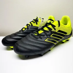 NEW Adidas COPA 19.3 Soccer Football FG Men's Cleats Shoes Black Neon Size 12