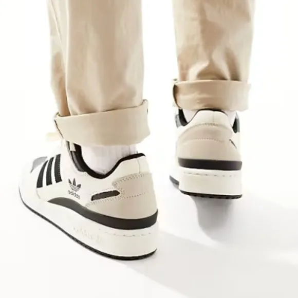 NEW adidas Forum 84 Low Court Shoes - LeatherOff White For Men 252
