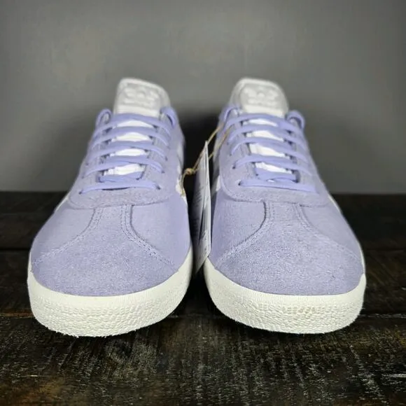 NEW Adidas Gazelle Womens Size 9 Casual Sneaker Shoes Purple Violet White IE0444