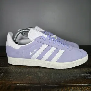 NEW Adidas Gazelle Womens Size 9 Casual Sneaker Shoes Purple Violet White IE0444
