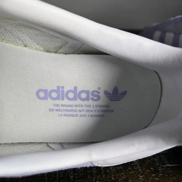 NEW Adidas Gazelle Womens Size 9 Casual Sneaker Shoes Purple Violet White IE0444
