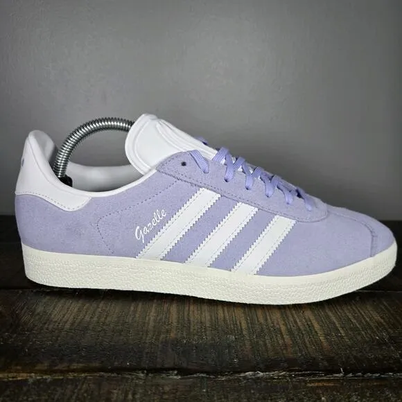 NEW Adidas Gazelle Womens Size 9 Casual Sneaker Shoes Purple Violet White IE0444