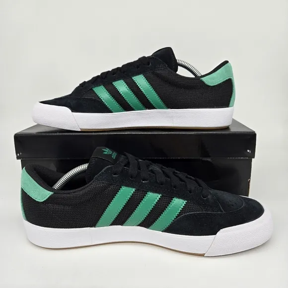 New adidas Nora 'Black Court Green' Men's Suede Shoes Size 9
