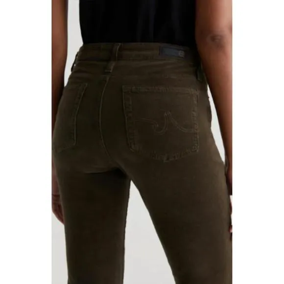NEW AG JEANS mari corduroy jeans in rich umber