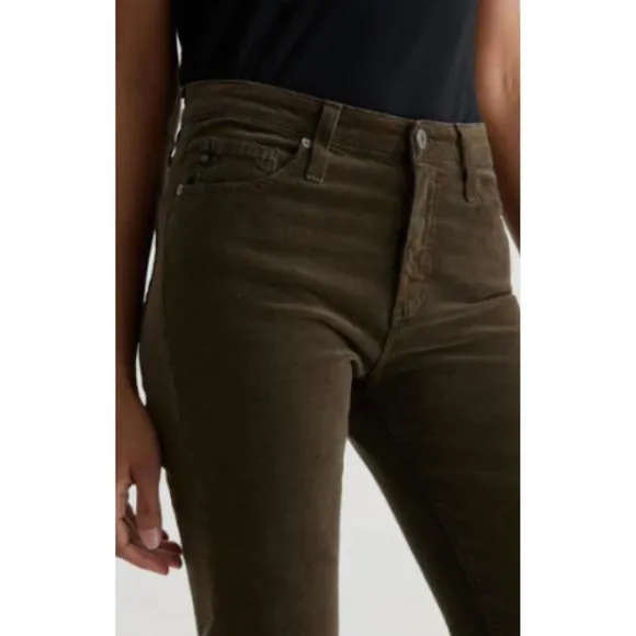 NEW AG JEANS mari corduroy jeans in rich umber