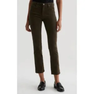 NEW AG JEANS mari corduroy jeans in rich umber