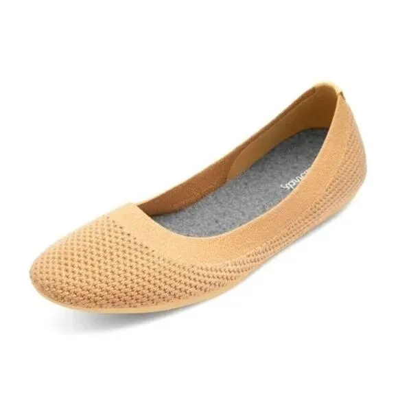 NEW Allbirds Womens 10 Tree Breezers Shoes Lux Beige Breathable Knit Flat NIB