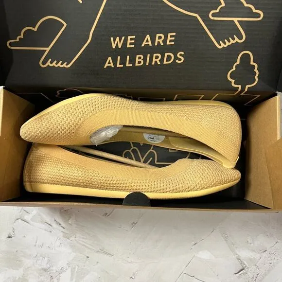 NEW Allbirds Womens 10 Tree Breezers Shoes Lux Beige Breathable Knit Flat NIB