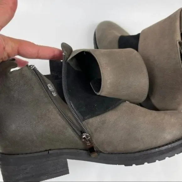 NEW Antelope Leather/Suede Ankle Boots Sz 38