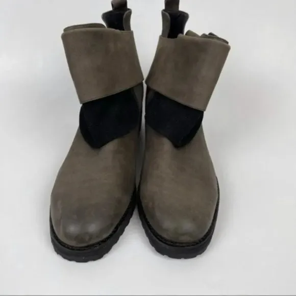 NEW Antelope Leather/Suede Ankle Boots Sz 38
