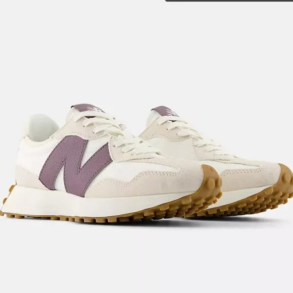 New Balance 327 Casual Womens Sneakers Shoes Sea Salt Ice Wine various sizes