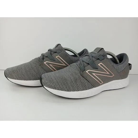 New Balance Fresh Foam Running Shoes Women Size B 8.5 Gray WVRCRHG1 New Sneakers