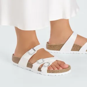 NEW Birkenstock Franca shiny lizard sandals
