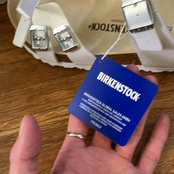 NEW Birkenstock Franca shiny lizard sandals