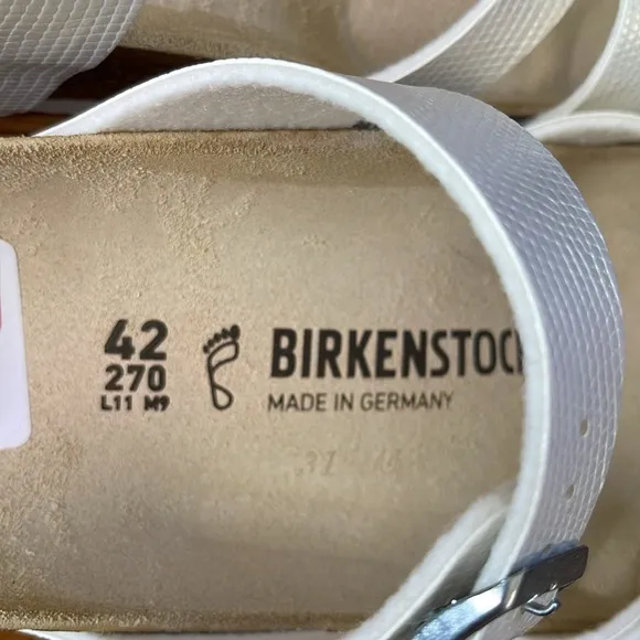 NEW Birkenstock Franca shiny lizard sandals