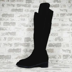 NEW Blondo Sierra Black Suede Leather Waterproof Over the Knee Boots M593