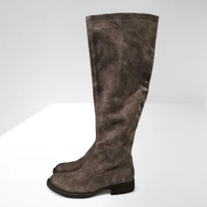 NEW Born Britton Over The Knee Boot Womens Size 8 Brown Distressed Leather
