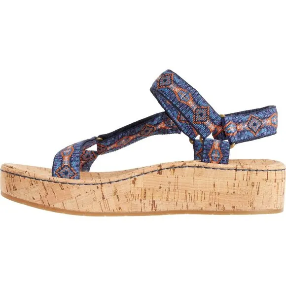 new Born Sirena Cork Platform Wedge Ankle Strap Sandals Womens  (252)