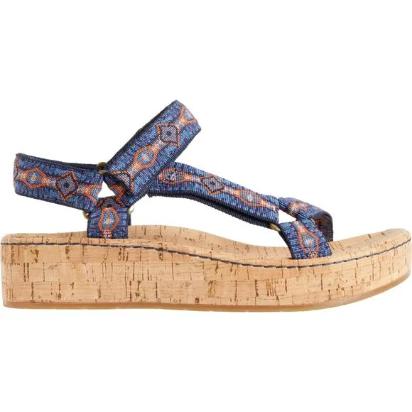 new Born Sirena Cork Platform Wedge Ankle Strap Sandals Womens  (252)