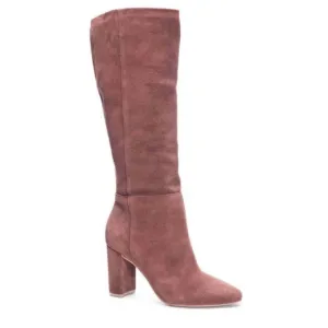 NEW CHINESE LAUNDRY women's suede knee high boots in red