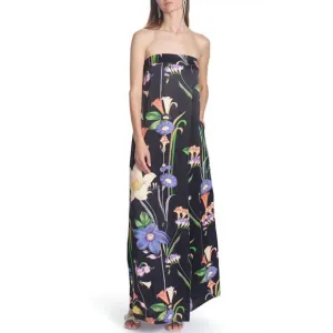 NEW COREY LYNN CALTER thalia maxi dress in black multi