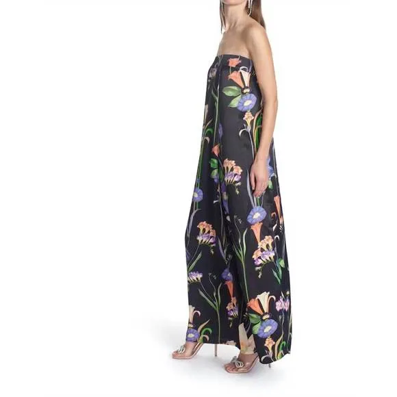 NEW COREY LYNN CALTER thalia maxi dress in black multi