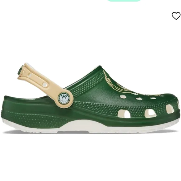 NEW‎ Crocs NBA Milwaukee Bucks Classic Clog Shoes Men's 11 &amp; Men's 12 Basketball