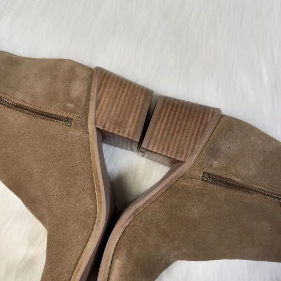 NEW Diba True Women's Size 7.5 M Brown Suede Leather Maze Walk Ankle Bootie Boot