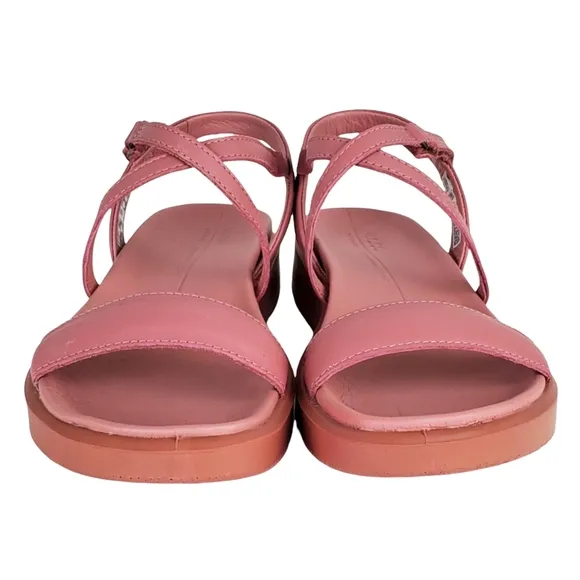 New ecco flowt lx comfort cross strappy leather sandals rose droid