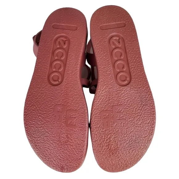 New ecco flowt lx comfort cross strappy leather sandals rose droid