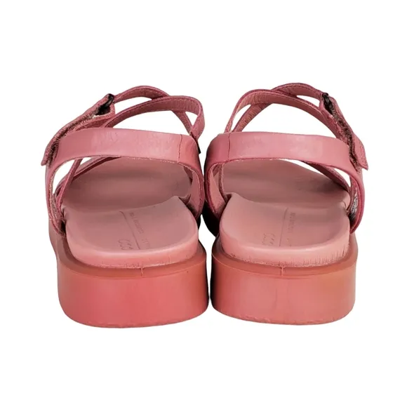 New ecco flowt lx comfort cross strappy leather sandals rose droid