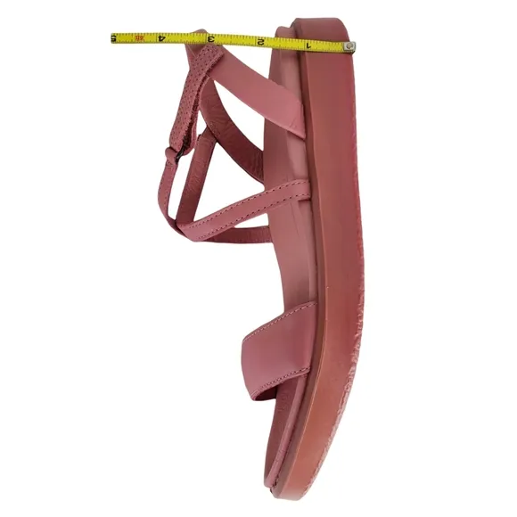 New ecco flowt lx comfort cross strappy leather sandals rose droid