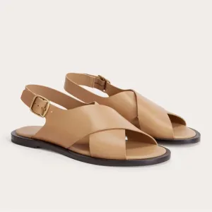 NEW EVERLANE The City Crossover Sandal in Sand
