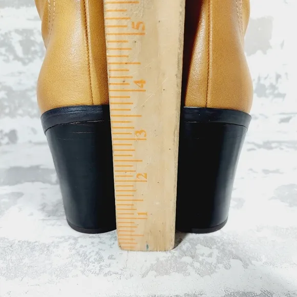 New Franco Sarto Glenice 2 Women Faux Leather Block Heel Tall Boots O580