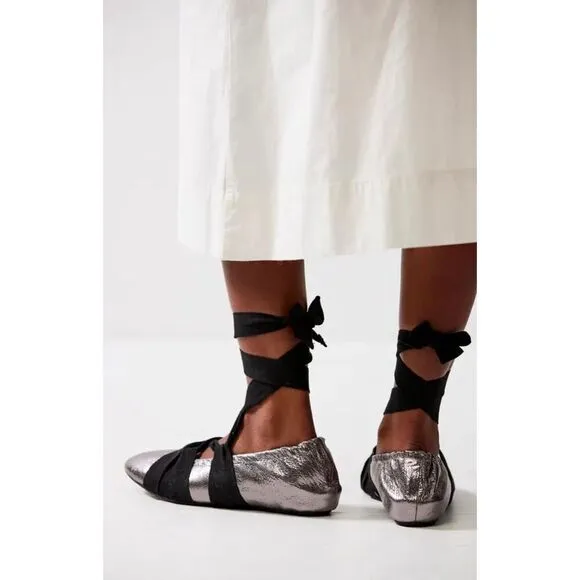 New Free People Cece Wrap Ballet Flats Size 7.5