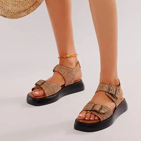new FREE PEOPLE Mandi Weave Sandal 254 492