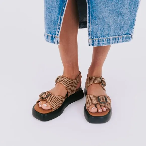 new FREE PEOPLE Mandi Weave Sandal 254 492