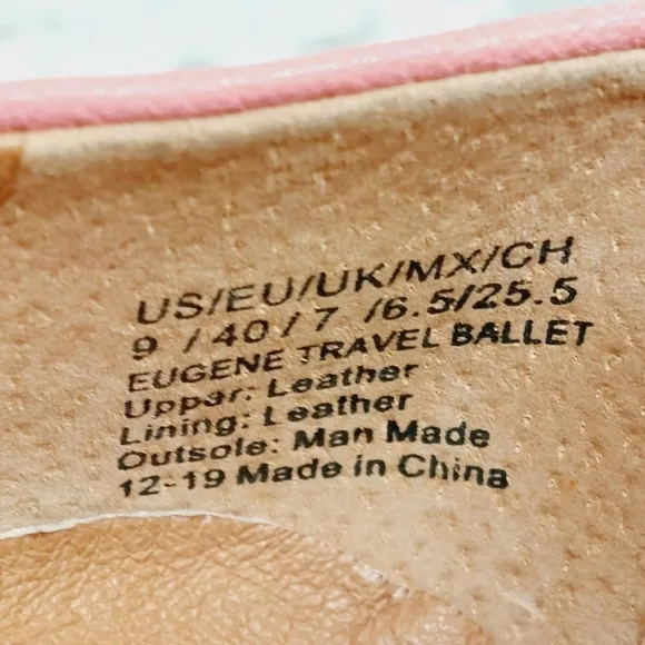 NEW Gentle Souls Travel Ballet Pink Leather Slip On Casual Comfy Flats O338