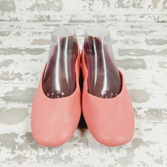 NEW Gentle Souls Travel Ballet Pink Leather Slip On Casual Comfy Flats O338