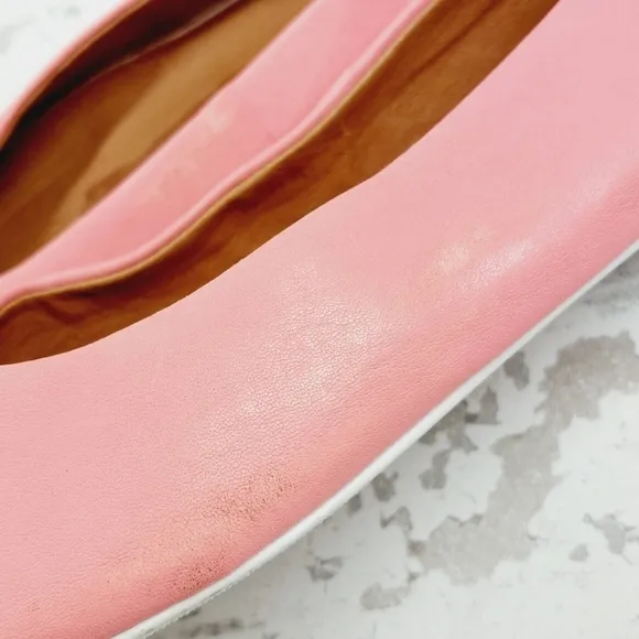 NEW Gentle Souls Travel Ballet Pink Leather Slip On Casual Comfy Flats O338
