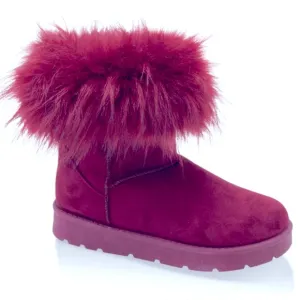 New Glam 2 Pack Shoe Bundle Glam Burgundy Booties &amp; Bow Tie Sandals