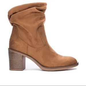 NEW Indigo Rd. Brown Suede Ankle Booties “Obie” heeled boots women’s 7.5