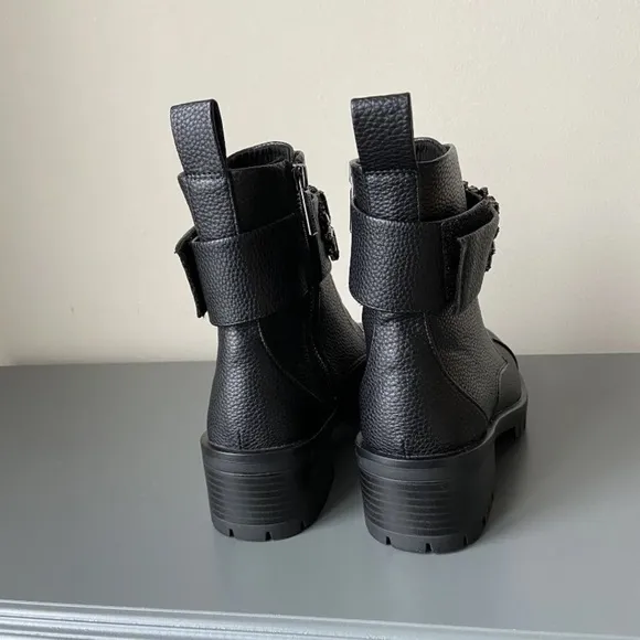 New Karl Lagerfeld Payson Combat Embellished Boots​​​​
