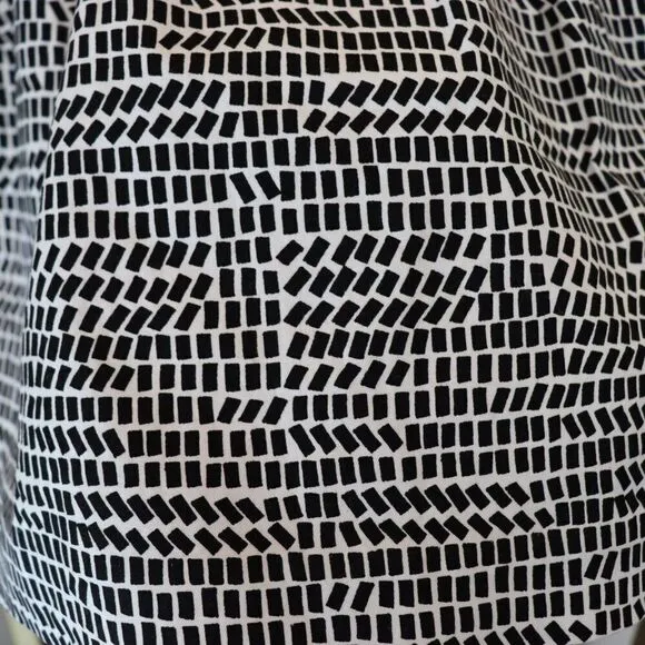 New Kate Spade Saturday Black White Shuffle Shape A-line Skirt Size 0
