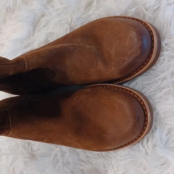 New KORK-EASE Addison Over The Knee Distressed Suede Boots Size 6.5 Brown