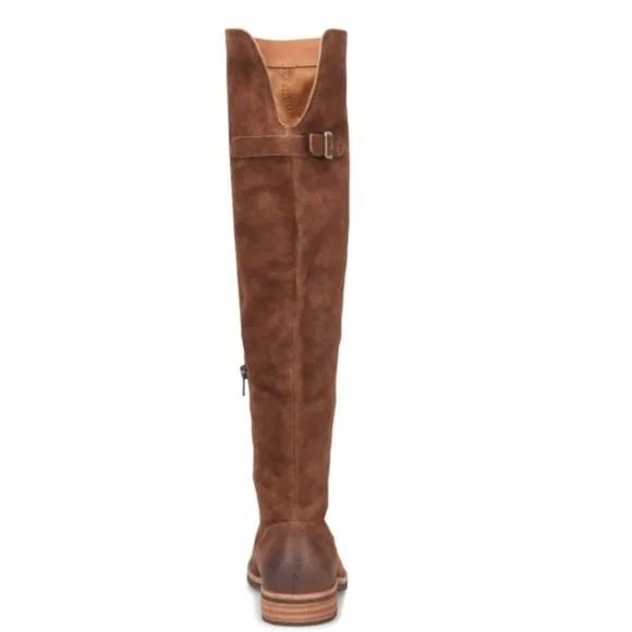 New KORK-EASE Addison Over The Knee Distressed Suede Boots Size 6.5 Brown