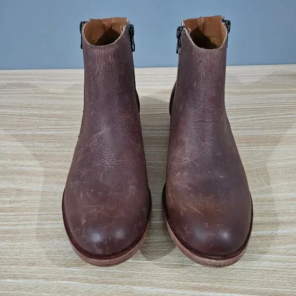 NEW Kork East Riley Ankle Bootie Western Brown Leather Size 7.5