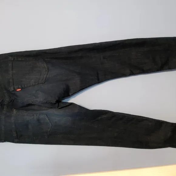 NEW Levis 501 Original Fit 30x32 100% Cotton Dark Wash Denim Jeans Black Button