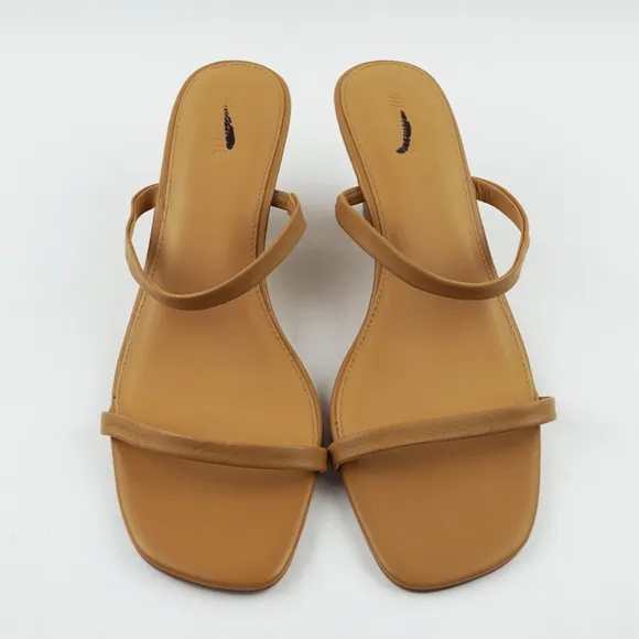 New MADEWELL The Kimmy Wedge Sandal in Amber Brown $128 NR004