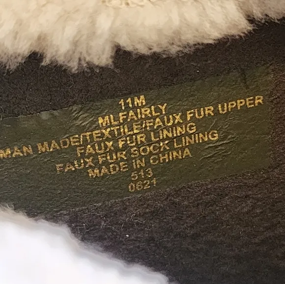 New Marc Fisher Fairly Waterproof Faux Fur Boots sz 11 olive green